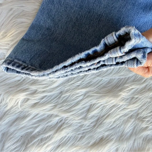 Madewell The Darted Barrel-Leg Jean Denim Blue Size 27 - Picture 12 of 12